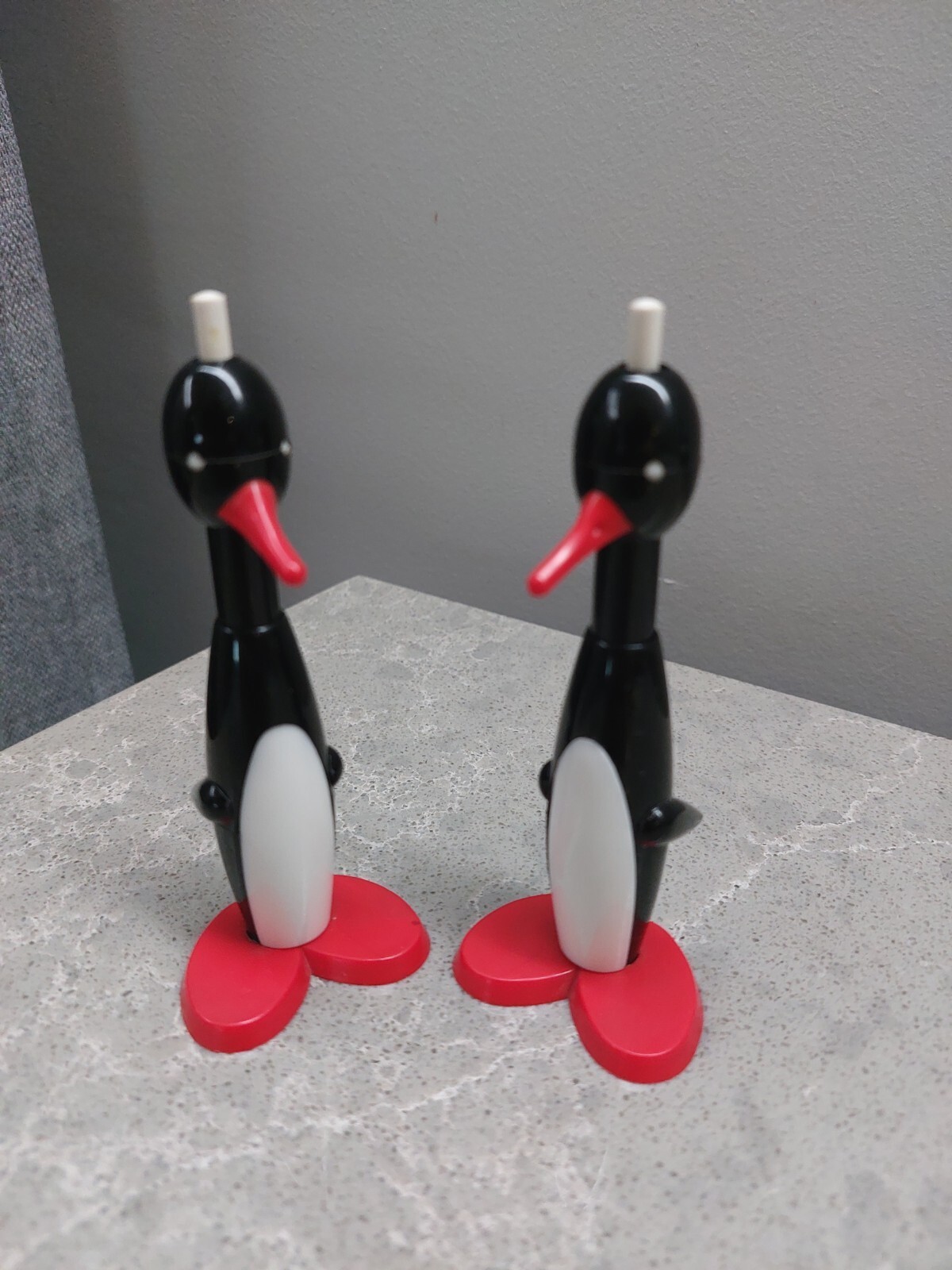 Vintage Two Rare Soviet Penguin Pen USSR Souvenir Pen