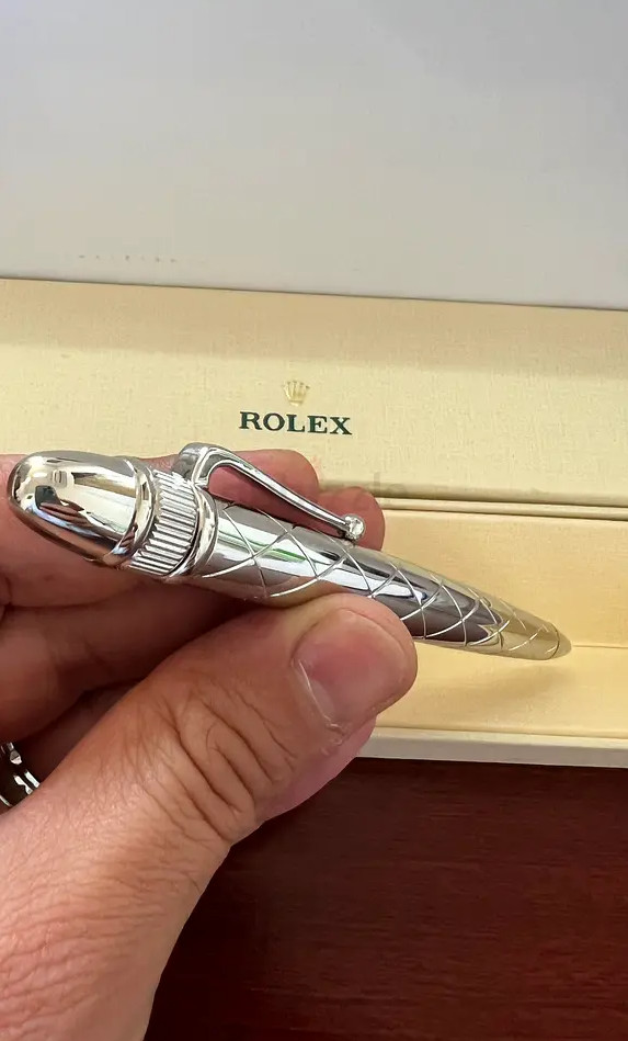 ROLEX VIP Silver Ballpoint Pen w/ Box Rare Executive Collectible Luxury
