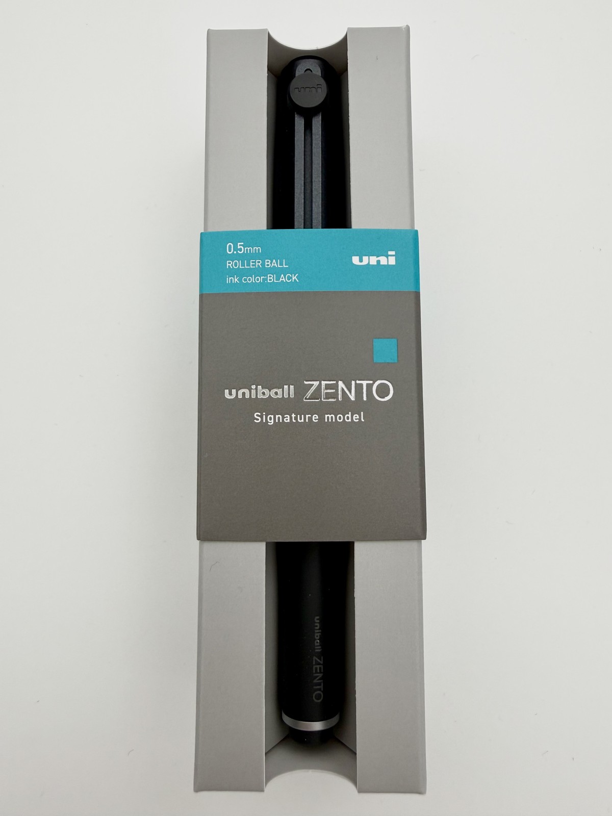 Mitsubishi Pencil Uniball Zento Signature Model Metallic Black 0.5mm Japan NEW