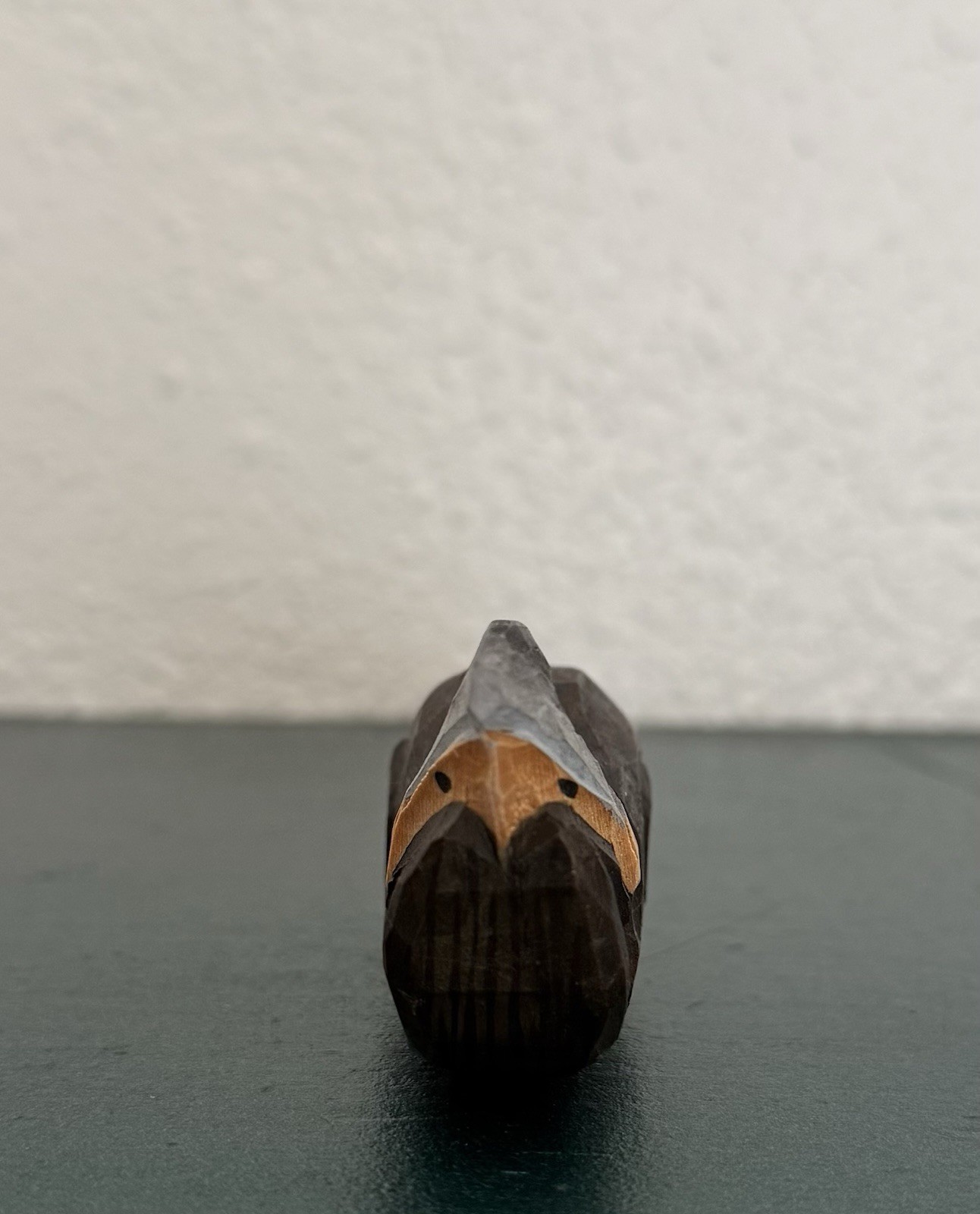 Brown Eagle Wood Carved and Painted Pen Mexico Playa Del Carmen Souvenir