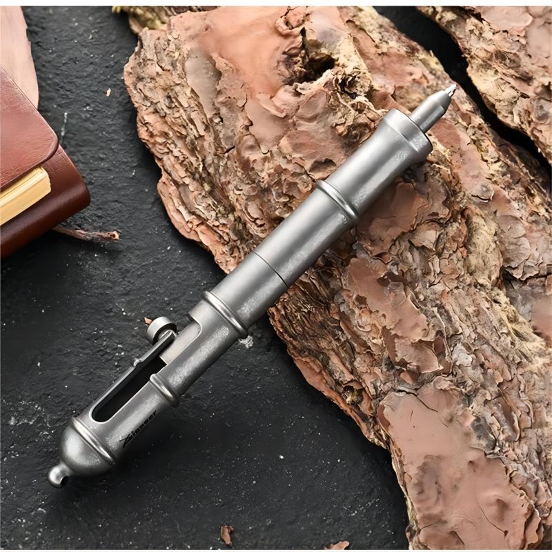 Titanium Ballpoint Pen Bolt Action Signature Writing Pocket Pen EDC Outdoor Gift