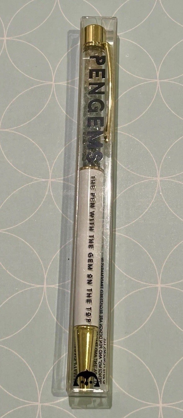 NEW In Package PenGems Gold & White Pen Gems