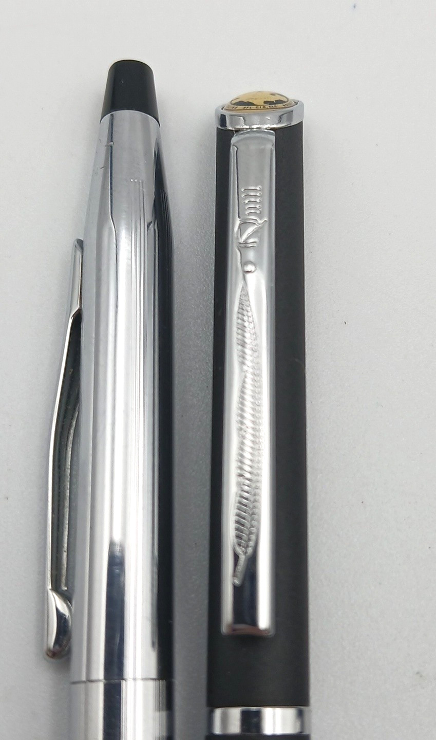 Lot of 4 Ballpoint Pens Cross Quill Ritepoint Company Logo PARTS OR REPAIR