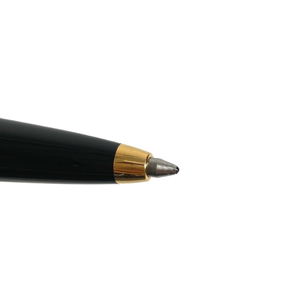 Cartier Diabolo Ballpoint Pen Black Resin Gold Writing Instrument w/ Box Unisex