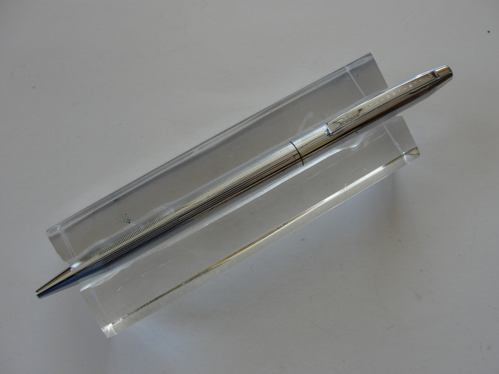 Centennial Chrome Ridges Knurled Tip Ballpoint