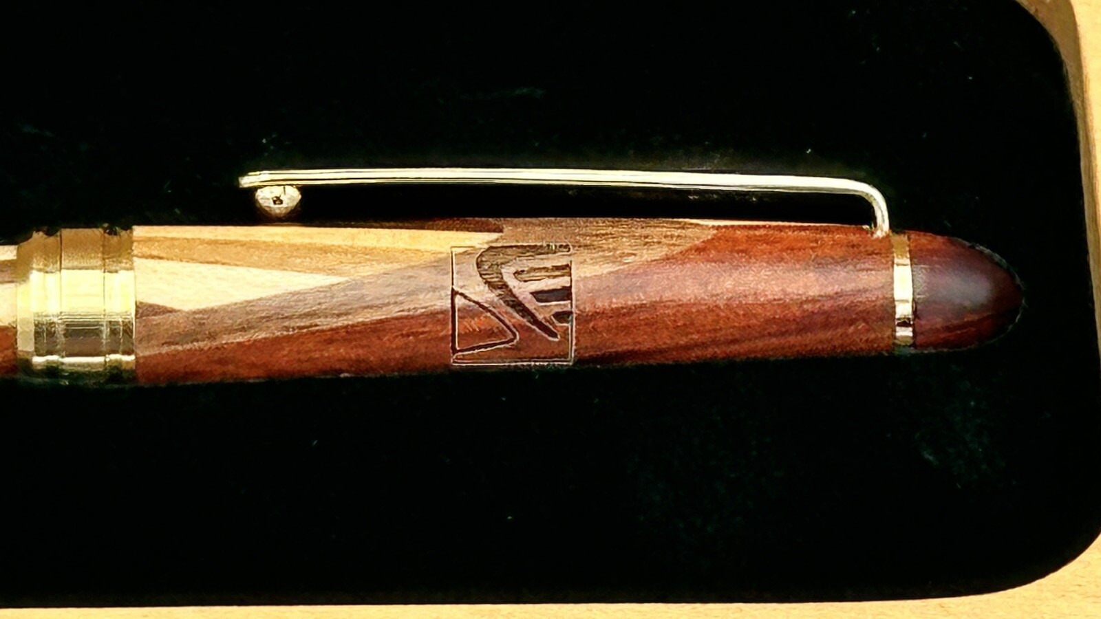 Rare Genuine Mercedes Benz ML Wood Ballpoint Pen And Box