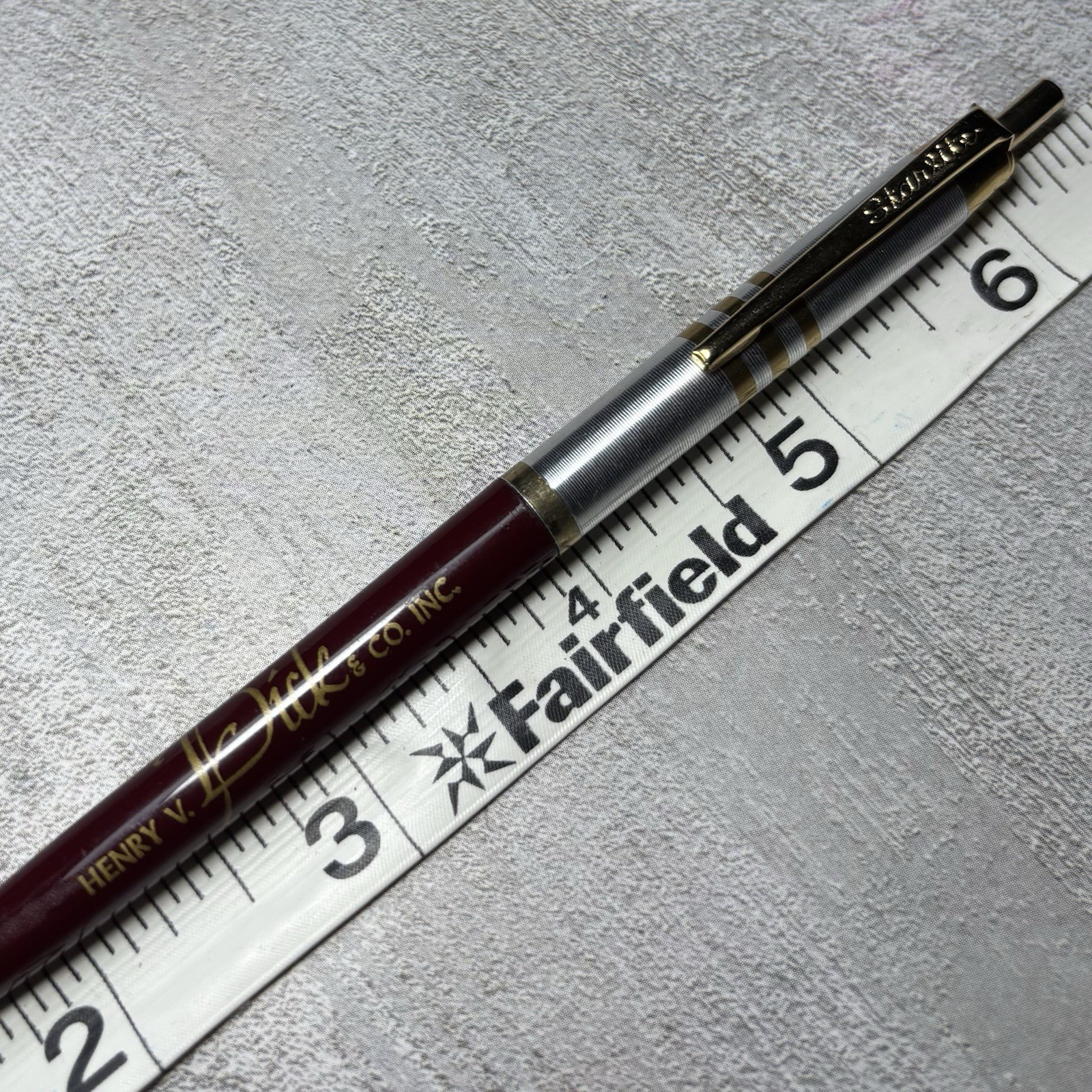 Vintage 1950s Henry V. Dick & Co. Inc. Ballpoint Pen Starlite No. 55 Dry Ink