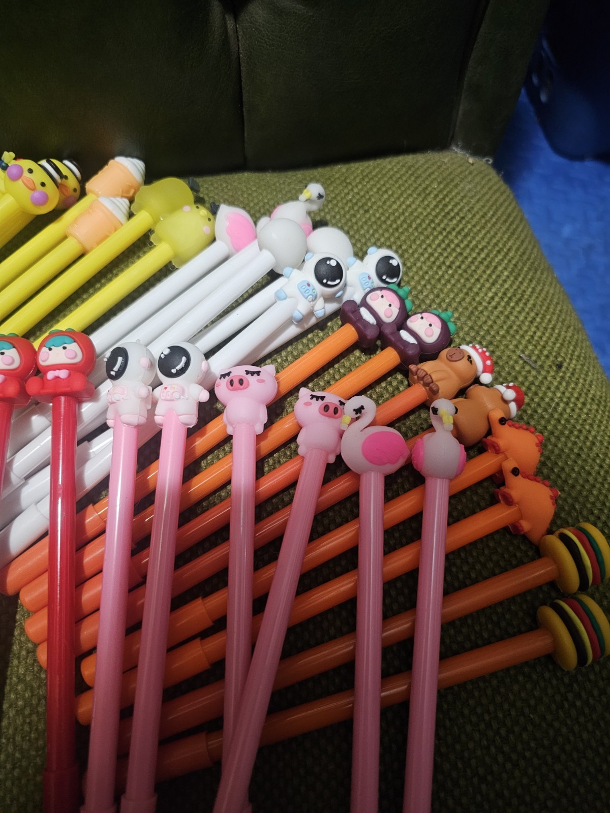 50 Pcs Cute Cartoon Pens for Kids, Random Novelty Kawaii Gel Black Ink Pens