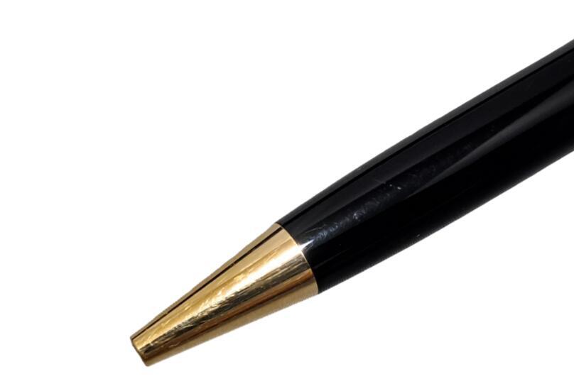 From Japan Authentic MONT BLANC Meisterstuck Ballpoint Pen Black GP Gold UNISEX