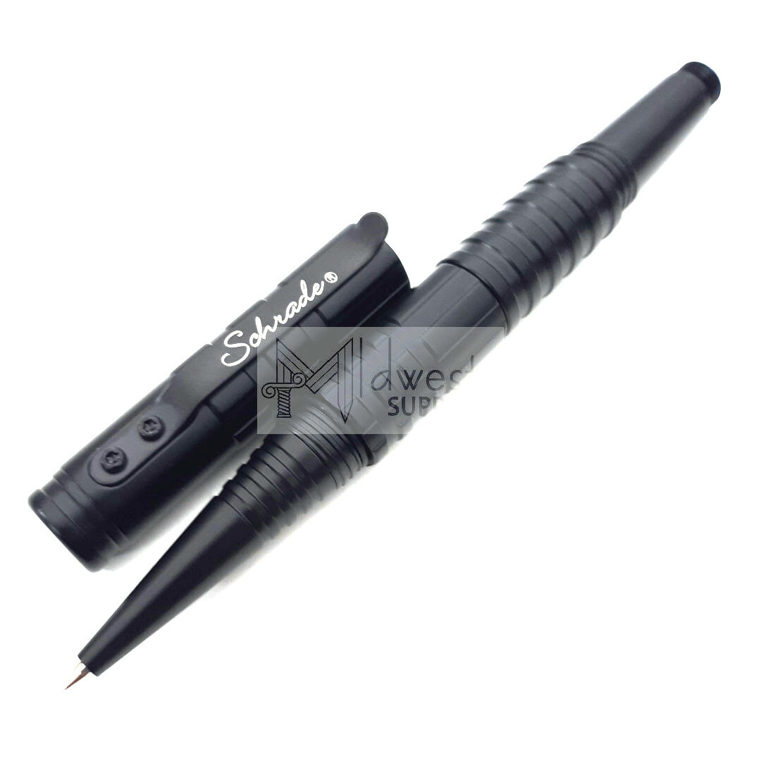Schrade Survival Tactical Pen 6061 T6 Aluminum Housing w/Stainless Pocket Clip