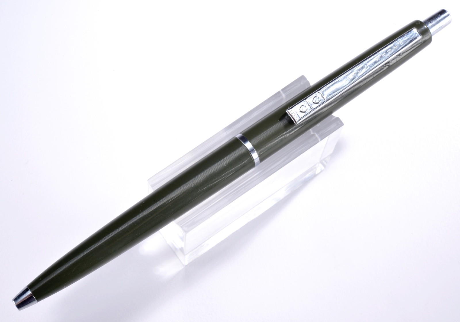 Vintage (c1966) Paper-Mate Ballpoint Hunter Green Pen – Mid-Century Modern #101