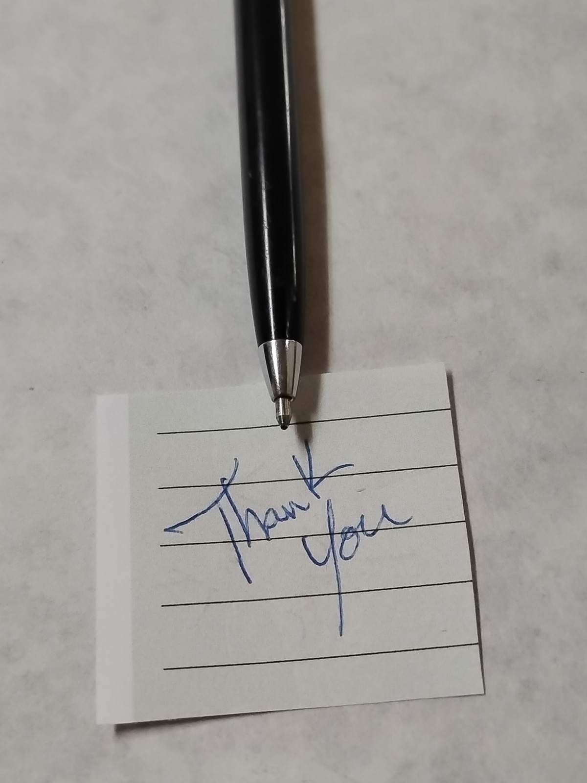 Vintage Paper Mate Profile Slim Grip Black Chrome Two Heart Ballpoint Pen #Q7