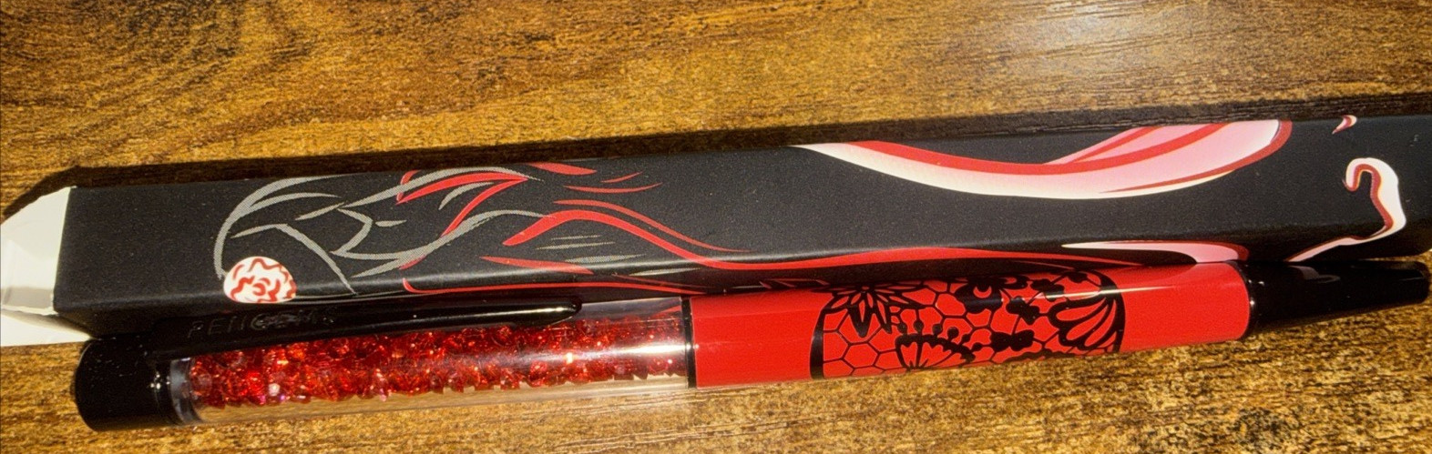 PenGems Pen with Gem – Provocateur – Black & Red