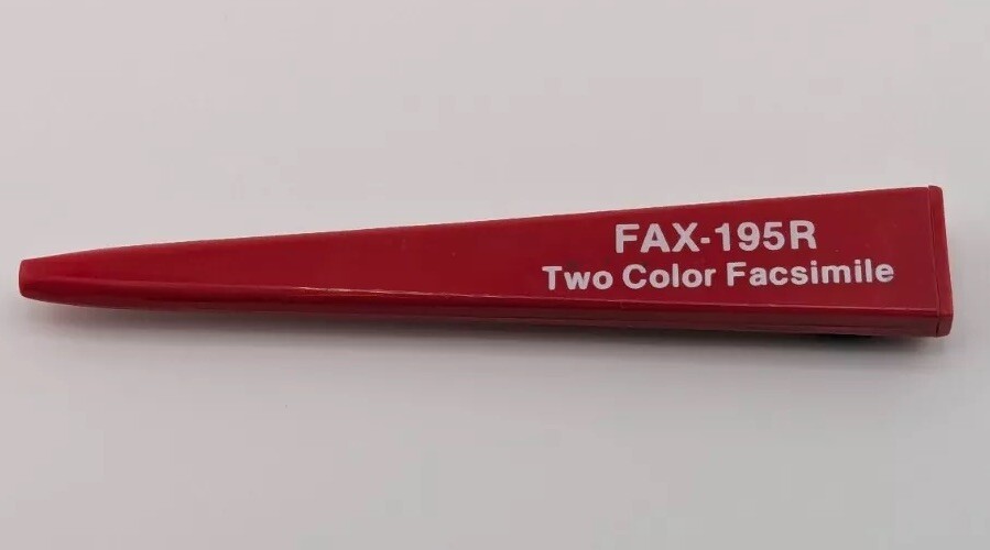 Vintage Plastic Red Black BROTHER Branded Pentastic By Slencil Advertising Pen