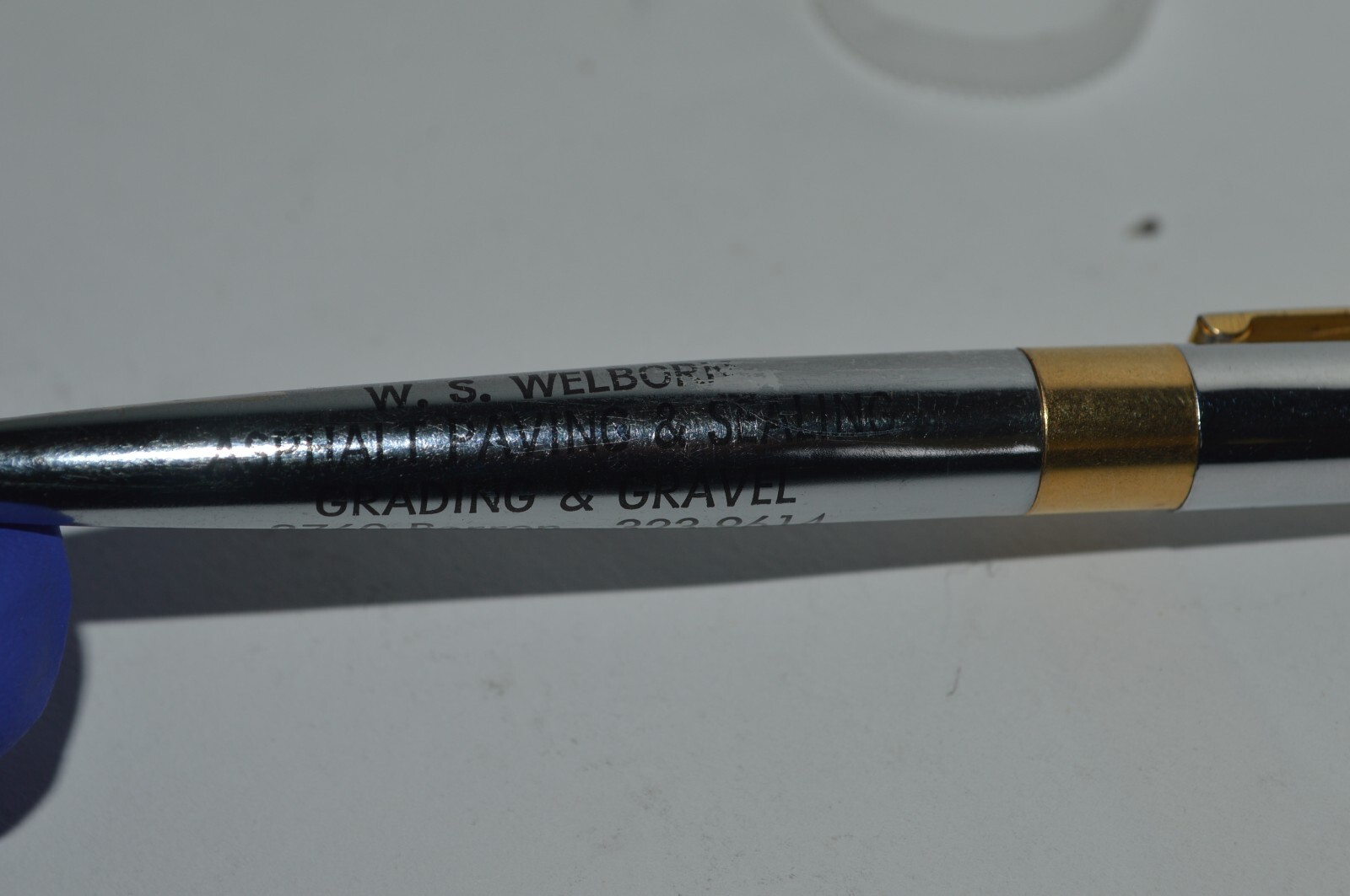 UNIPECO 2 Color Ink Ballpoint Pen W.S. Welborn Promo All Metal Body Tested Works