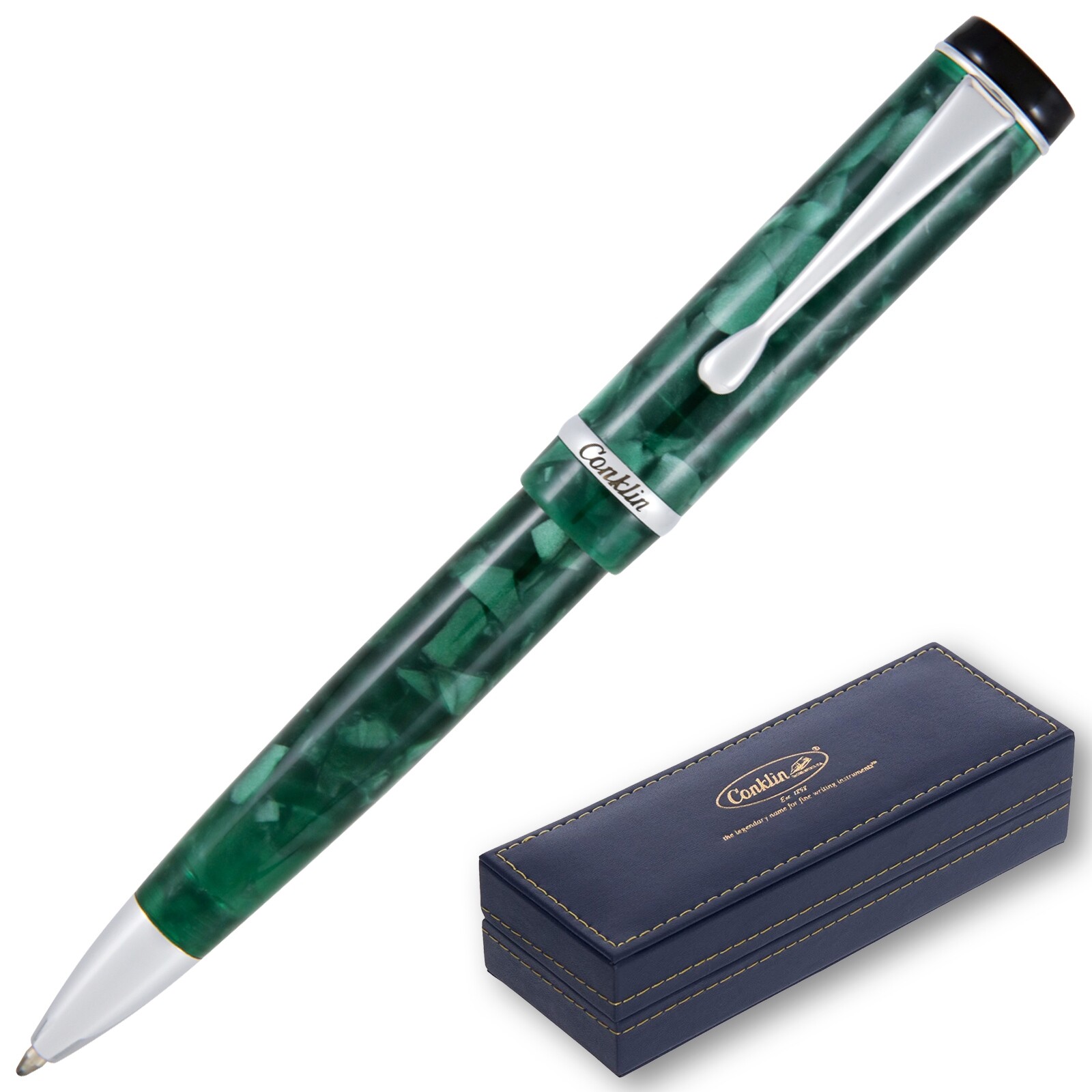 Conklin Duragraph Ballpoint Pen – Forest Green, With Medium Tip (CK71335)