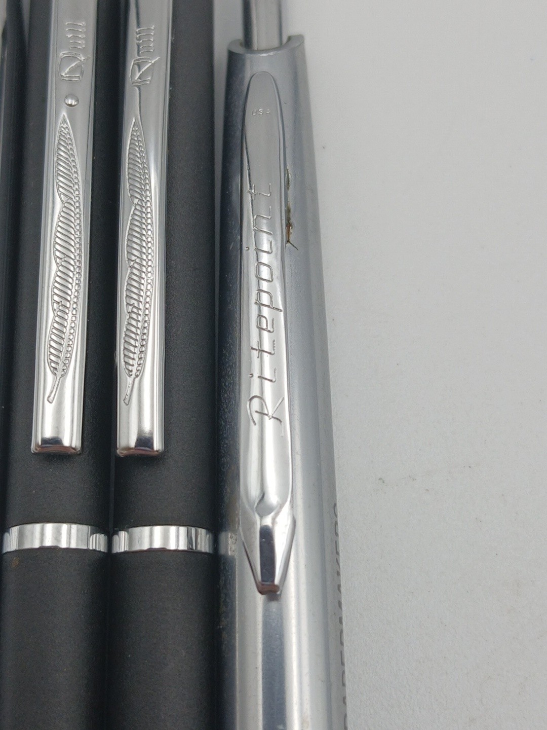Lot of 4 Ballpoint Pens Cross Quill Ritepoint Company Logo PARTS OR REPAIR