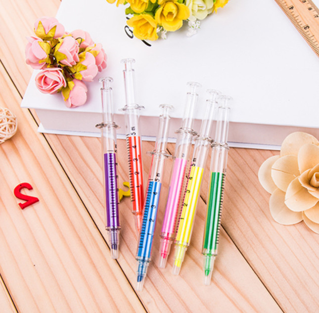 1pc Highlighters Pen Marker Needle Ball Point Nurse Hospital