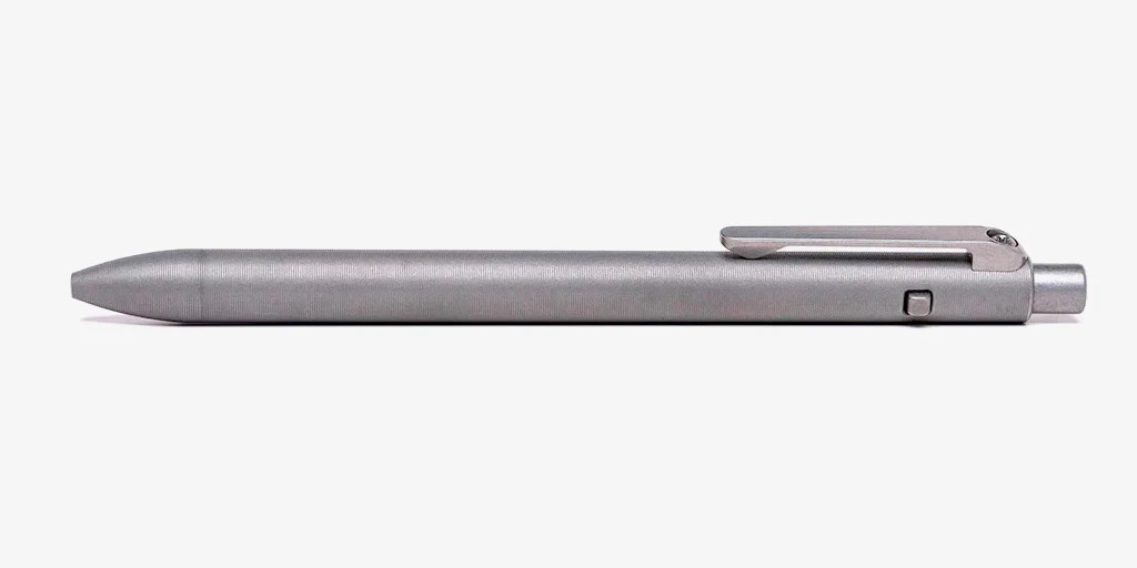 Tactile Turn Pen Side Click Titanium Stonewashed Standard Authorized Dealer