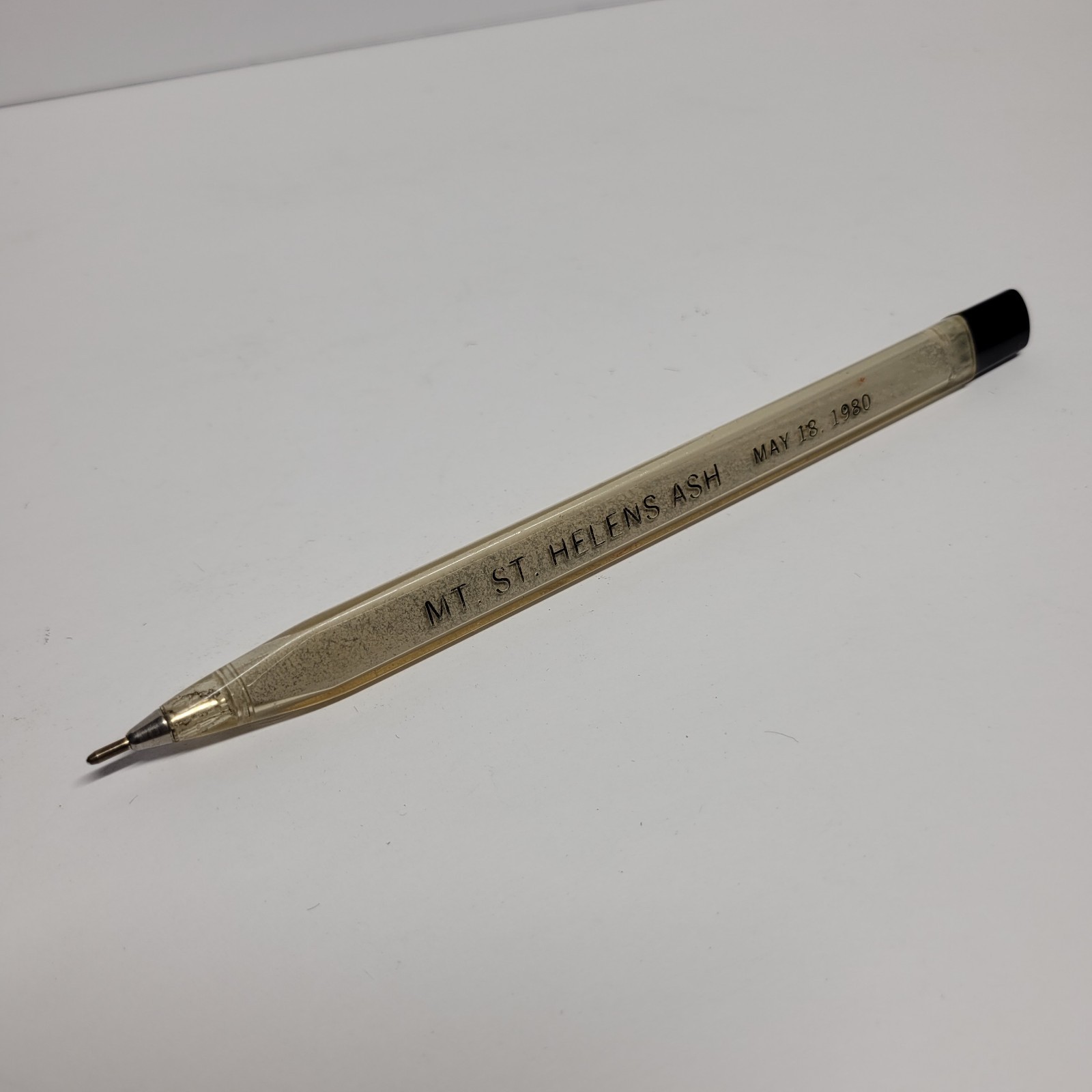VTG Ballpoint Pen Novelty Mt. St. Helens Ash Volcano May 18, 1980