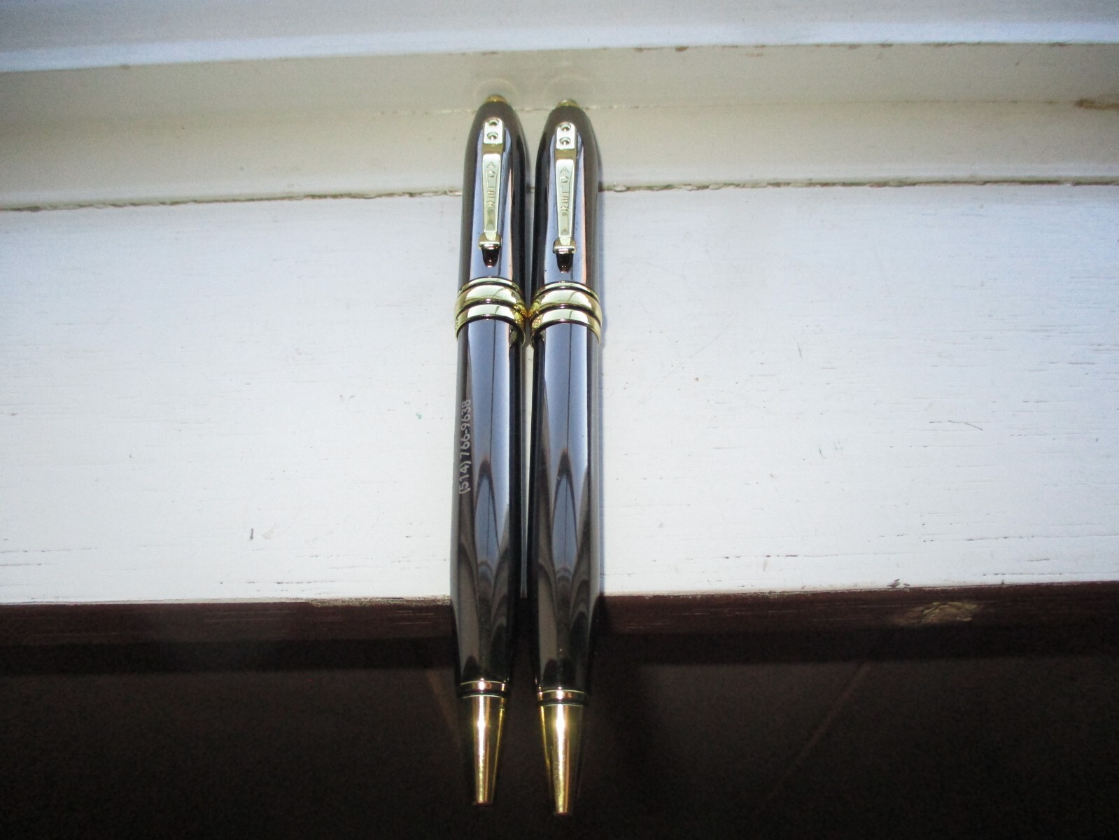 2 Adler Metal Pens Lot with End Light (D-45 Refill) AGY ENDO Agriculture Company