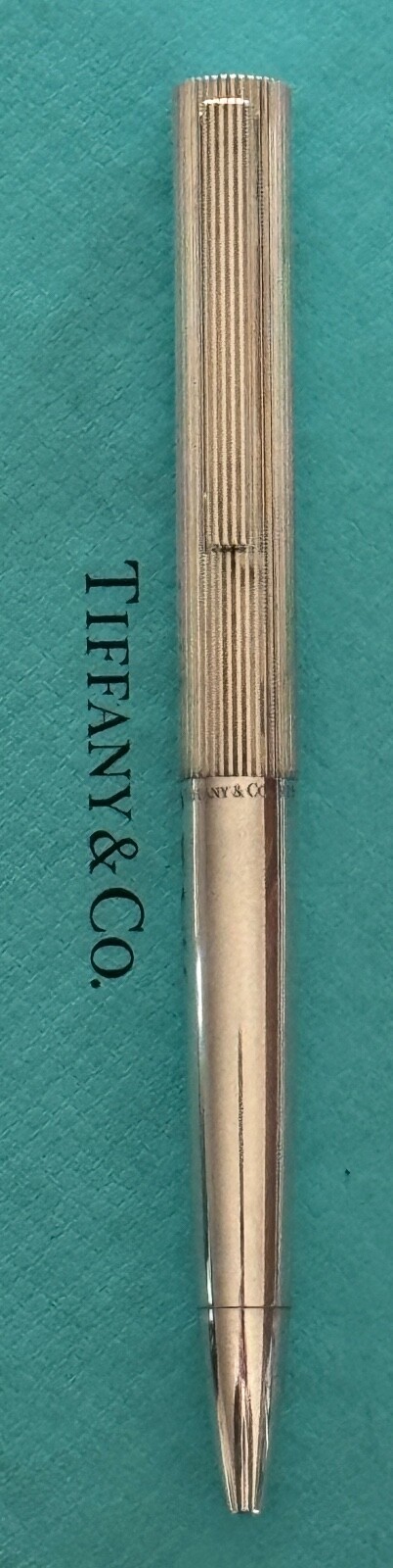 Tiffany & Co. Pen Coin Edge Ballpoint Pen Sterling Silver 925 Germany