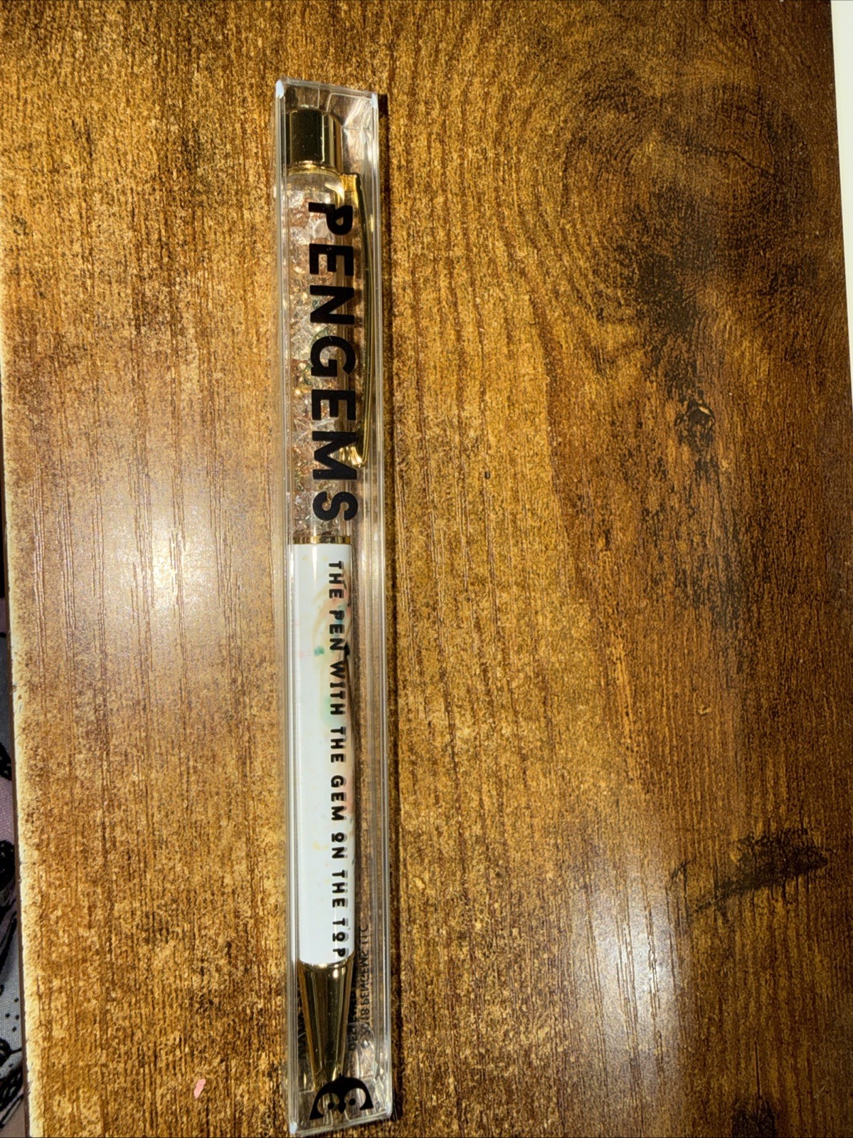 PenGems Pen with Gem – w/ Colored crystals & BOX highland meadow Gold