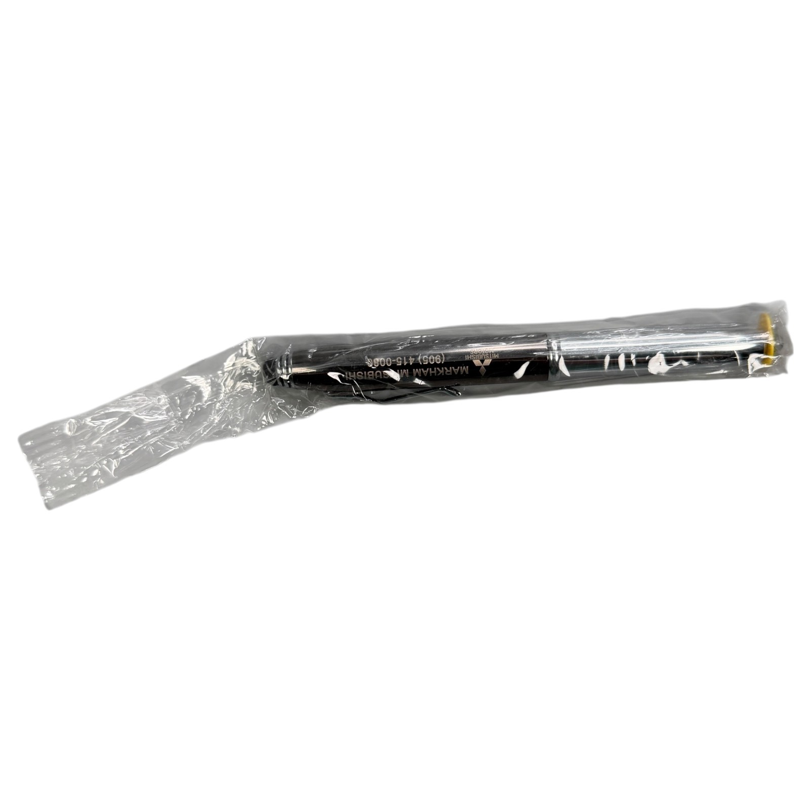 Adler LED Lighted Tip & Stylus Ballpoint Pen Metal Chrome Sealed w/Advertising