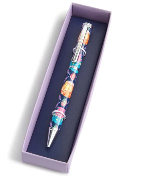 Vera Bradley SEASHELLS Ball Point Metal barrel Twist Pen (New in Box)