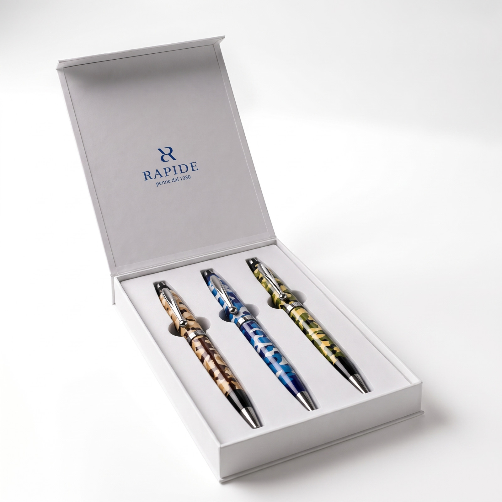 Rapide HERO Twister 3-pc Pen Set Rare Limited Edition 1930 Metal Chrome Numbered