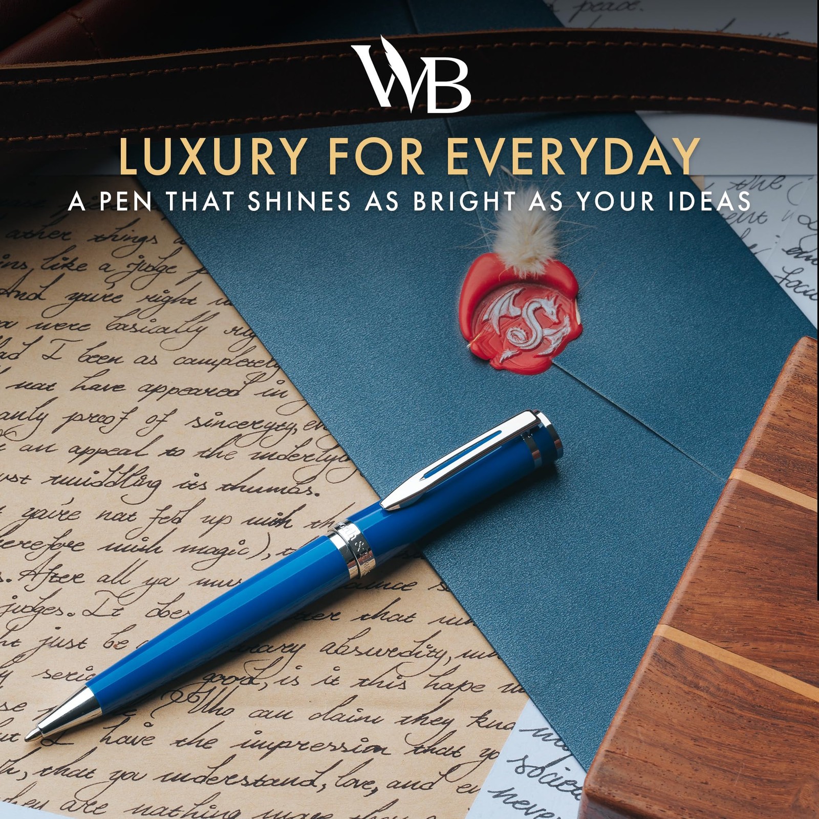 Wordsworth & Black Wordsworth And Black Ballpoint Pen Blue Lacquer- Stunning