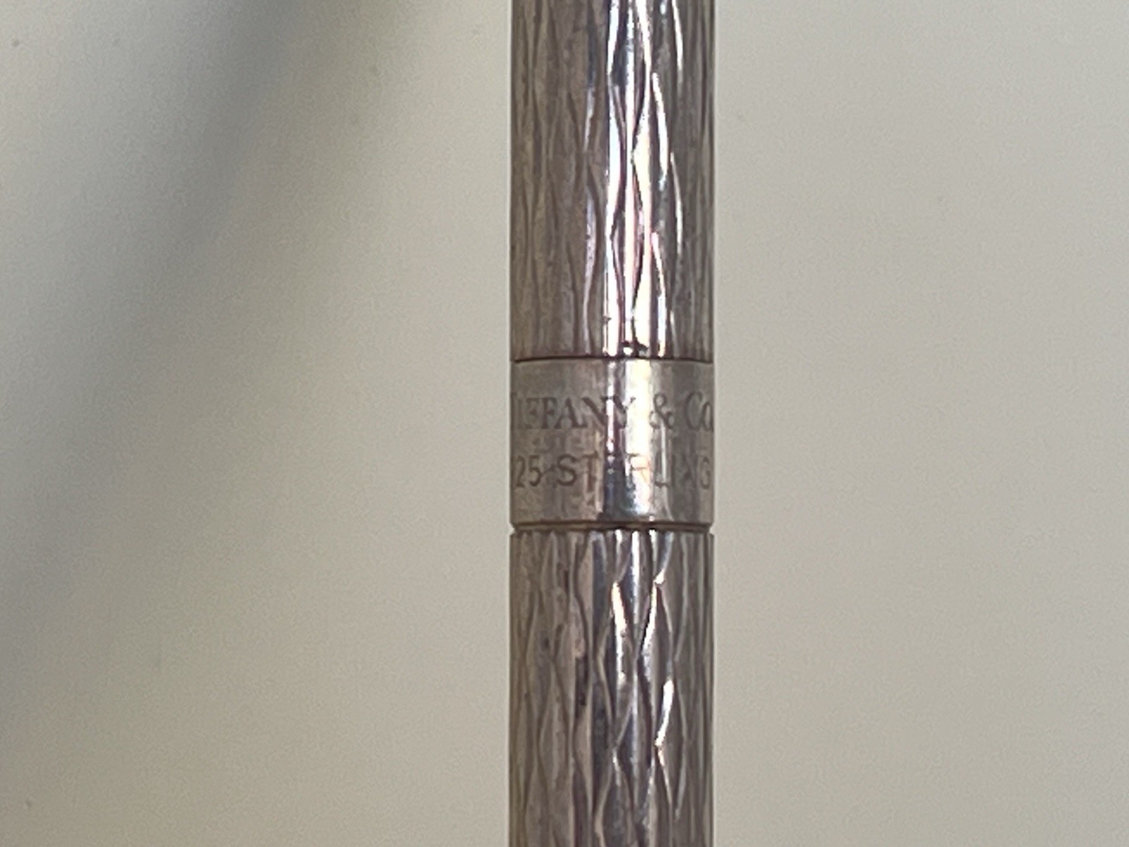 Tiffany & Co Sterling Silver 925 Purse Pen Engraved Scroll w Pouch