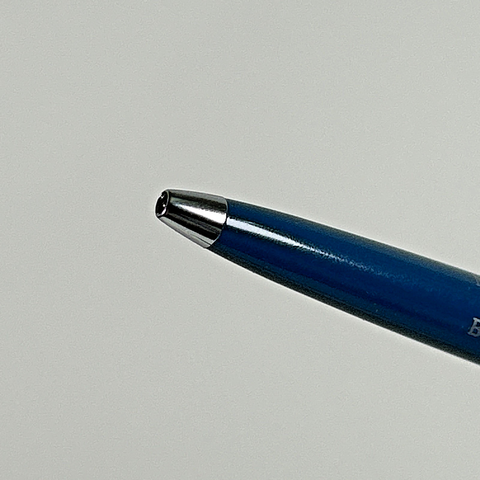 DOU-FAST Paper Mate Blue Chrome Slim Profile Double Heart Vintage Ballpoint Pen