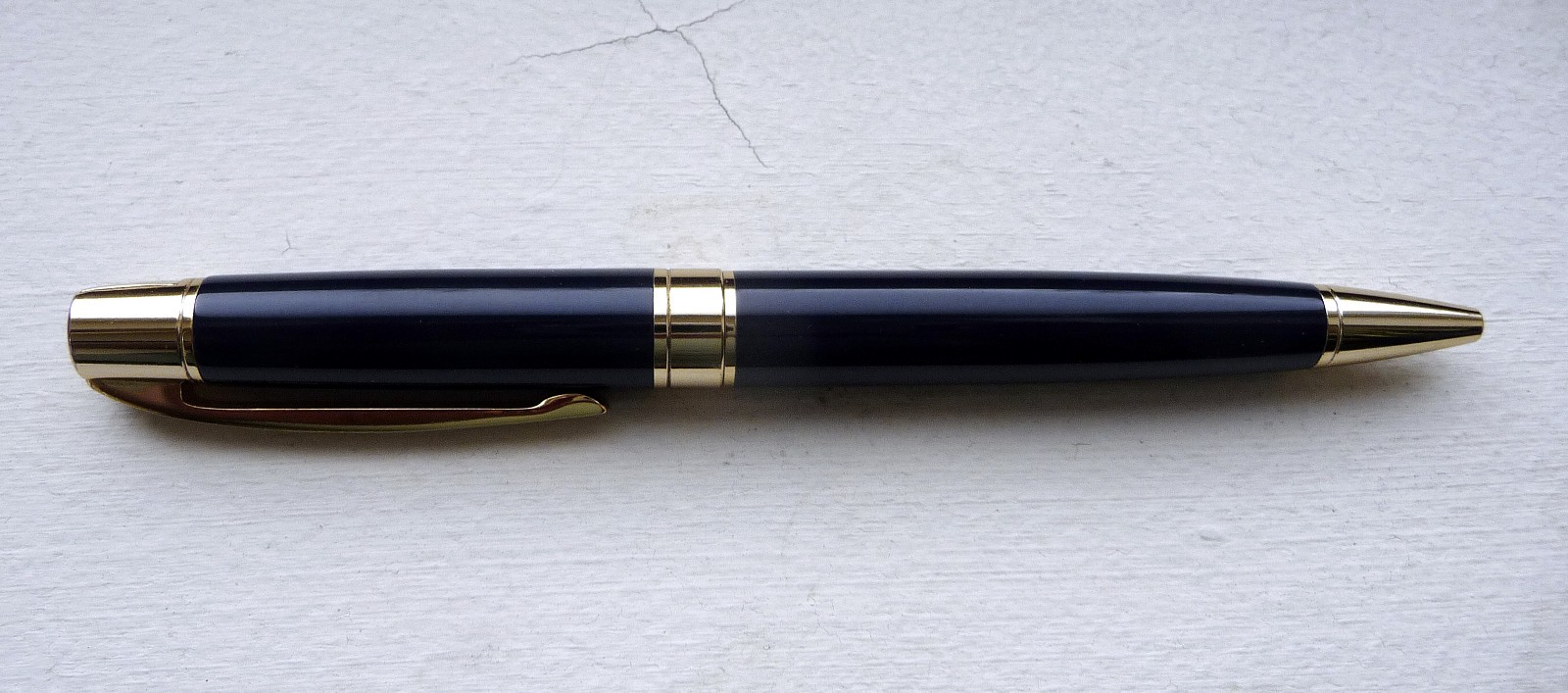 HARRY WINSTON Navy/Gold Ballpoint Office Pen ~ No Box