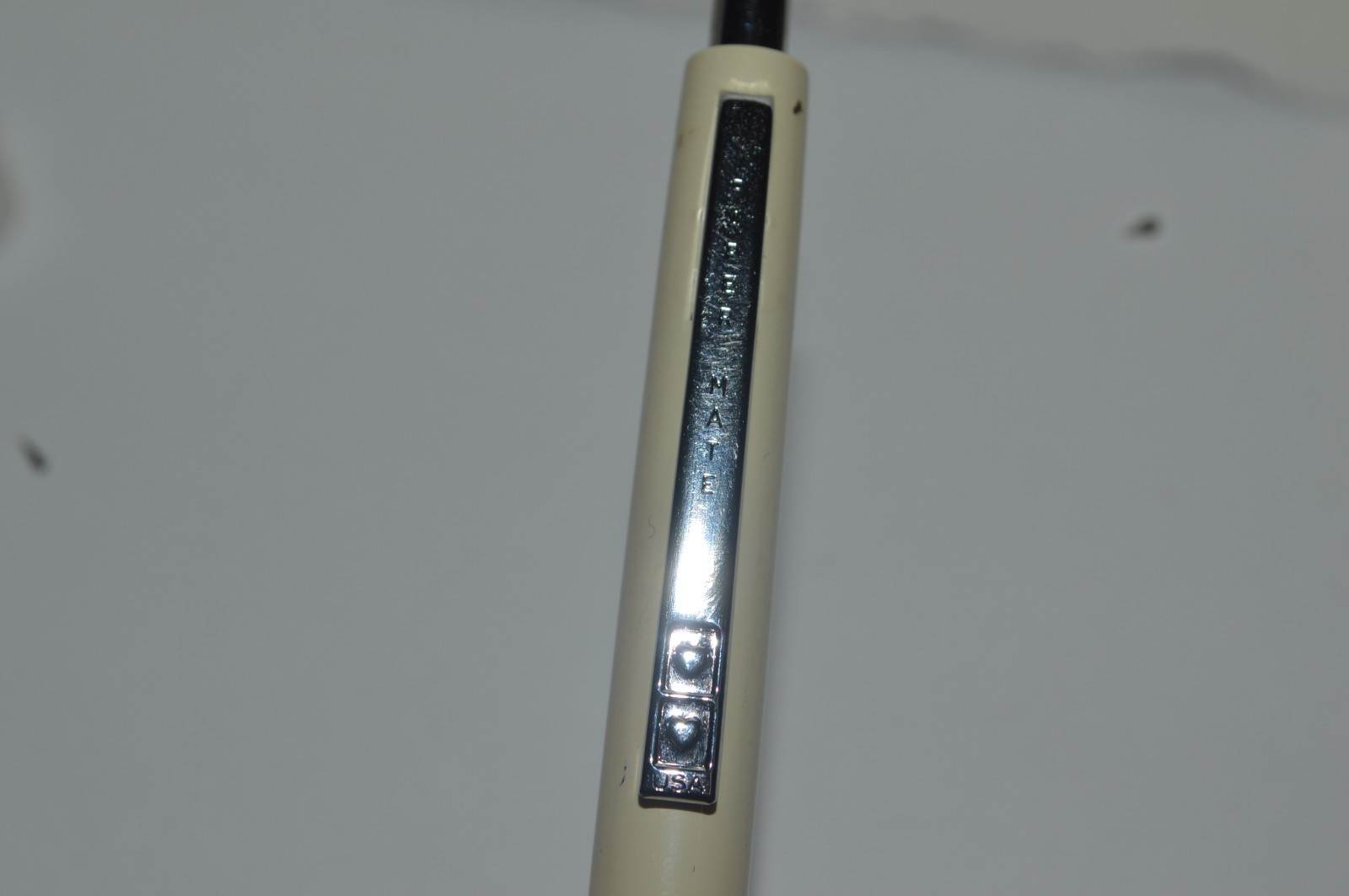 Paper Mate MALIBU Ballpoint Pen White Color All Plastic NOS Made In USA Ca 1980s