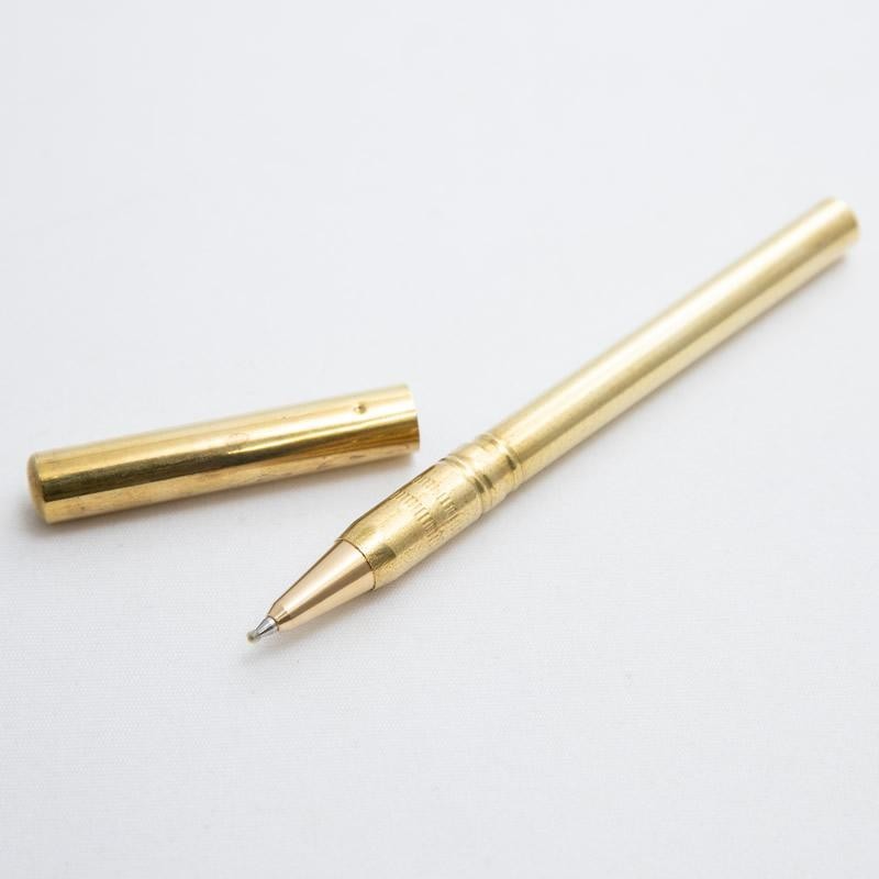 Kokuyo Brass Ballpoint Pen KE-SP17 Premium Solid Brass Writing Instrument
