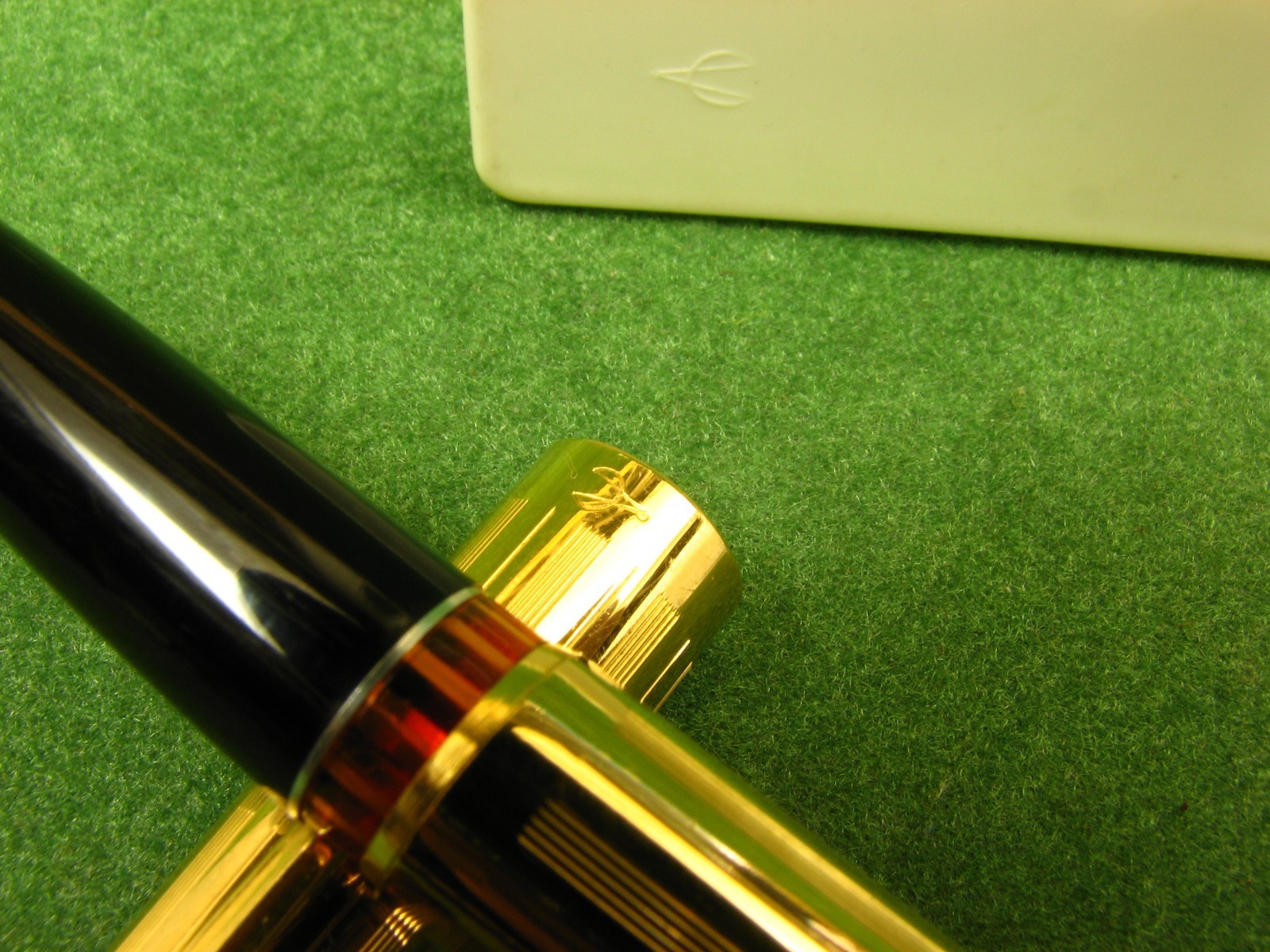 Vintage SOYUZ Goldplated Fountain Pen 14K Gold Nib USSR 1970s NOS
