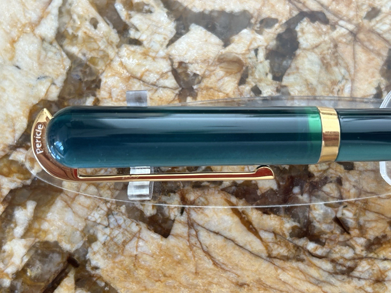 Visconti Pericle Green Pearlescent Rollerball Pen With Original Box. PRISTINE !!
