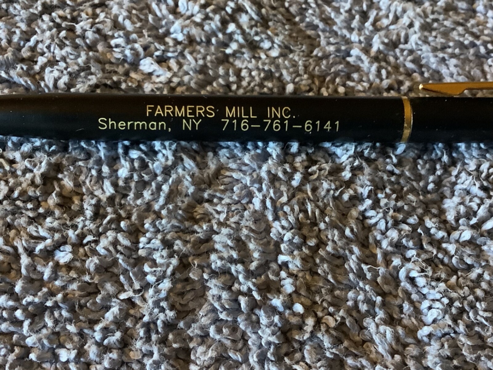 VINTAGE FARMERS MILL INC., SHERMAN, NY ADLER ADVERTISEMENT PEN