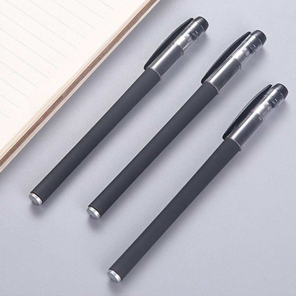 1PC Black Gel Pen Full Matte Water 0.5 Pens Writing Stationery Supply Office BK