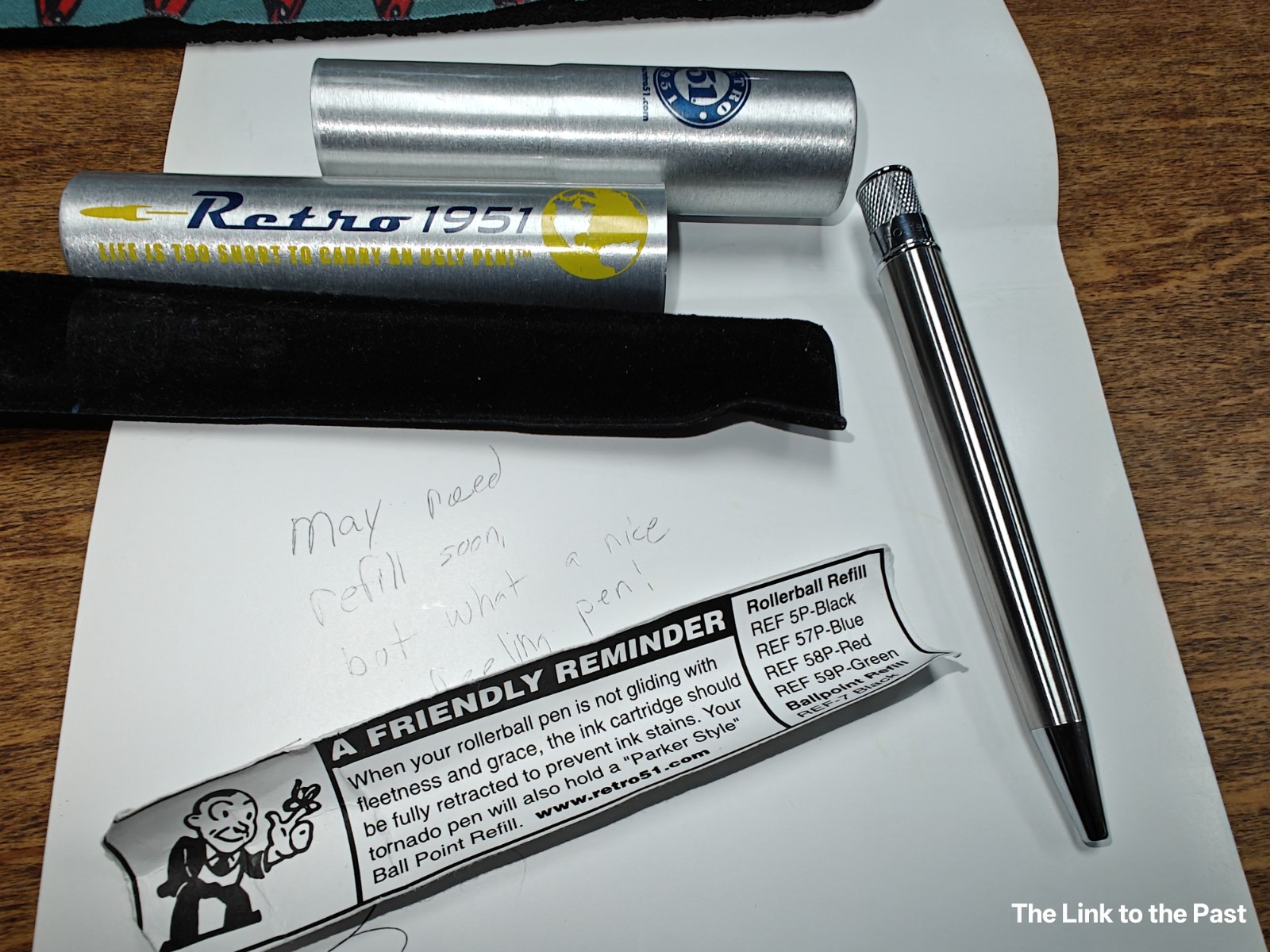 Retro 51 Tornado Stainless Steel & Chrome Ballpoint/Rollerball Pen w/more (see)