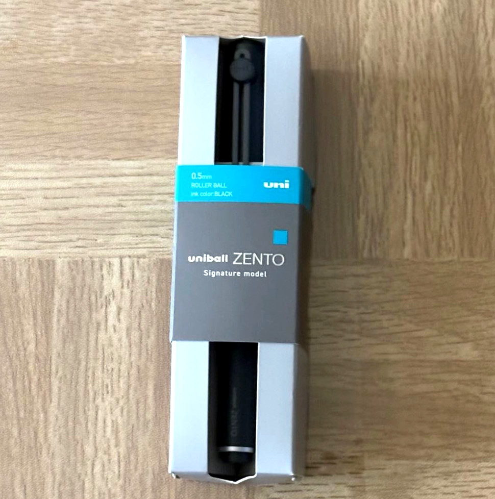 Mitsubishi Pencil Uniball Zento Signature Model Metallic Black 0.5mm NEW