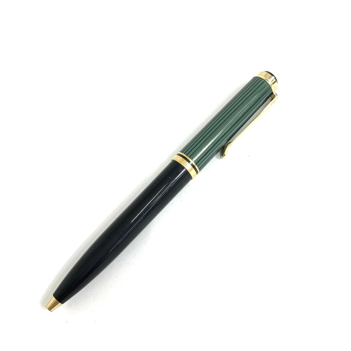 Pelikan Ballpoint Pen Souveraine/Green Stripe K600 [Used]
