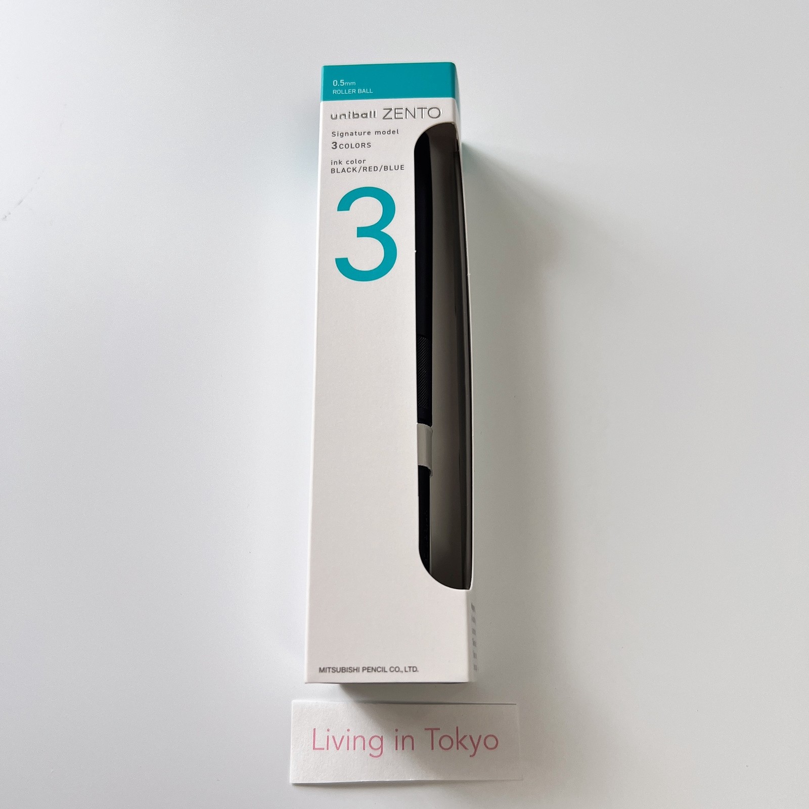 Uniball ZENTO Signature Model 3-Color Ballpoint Pen 0.5mm M-Black Black/Red/Blue