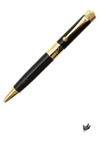 Romeo No. 3 Ballpoint Pen Mini Black/Gold Plated