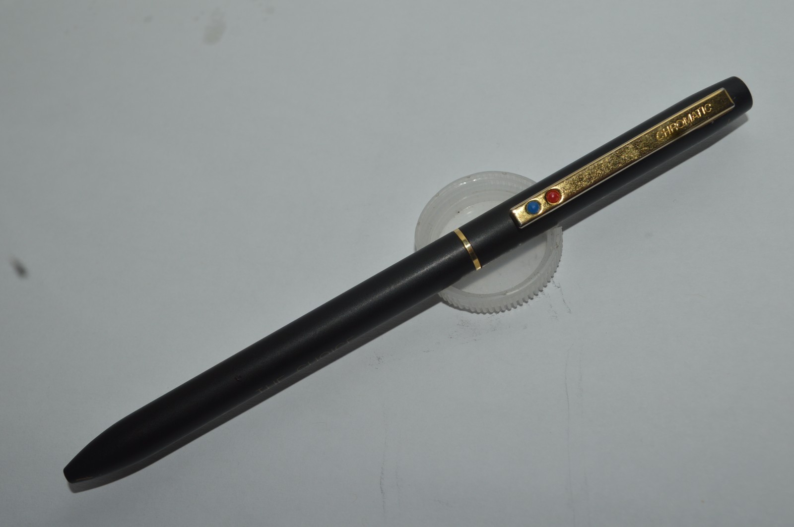 CHROMATIC Ballpoint Pen 2 Ink Reliance National The Choice Satin Black USA 1990s