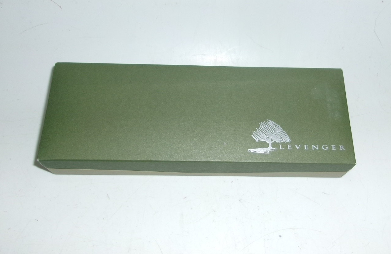 Levenger True Writer Fireball Orange Demonstrator Ballpoint Pen – New – Chrome