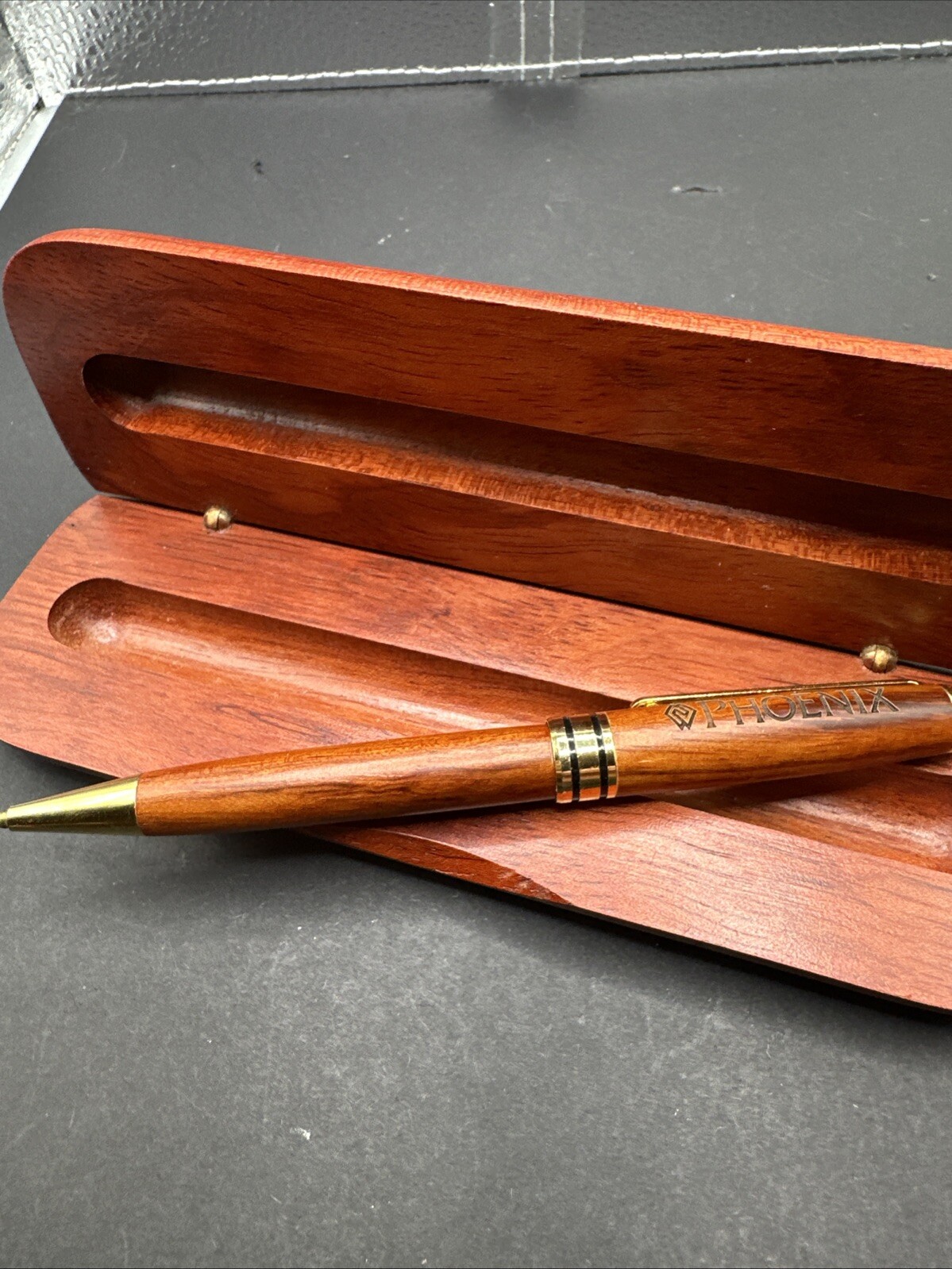 PHOENIX Here For Good Since 1851 INK PEN WITH ROSEWOOD CASE