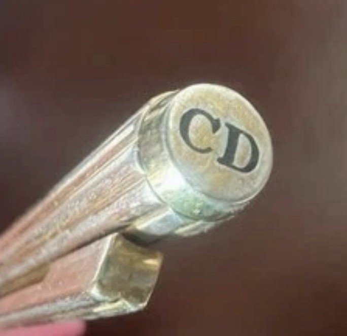 Dior Ballpoint Pen Solid SILVER 925 Rotating Writes Vintage