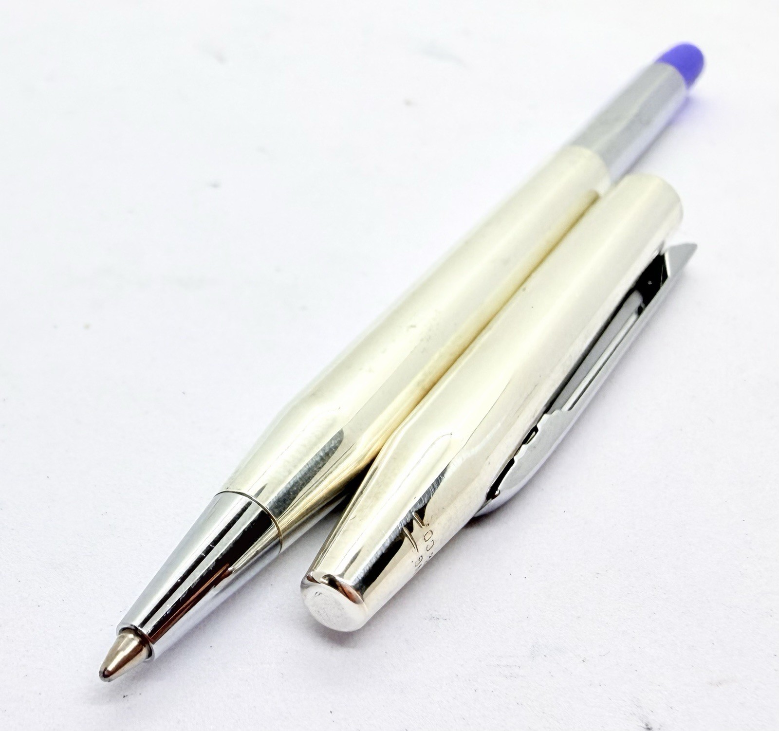 Tiffany Sterling Silver 925 Ballpoint Pen Full Functional Fashion Brand